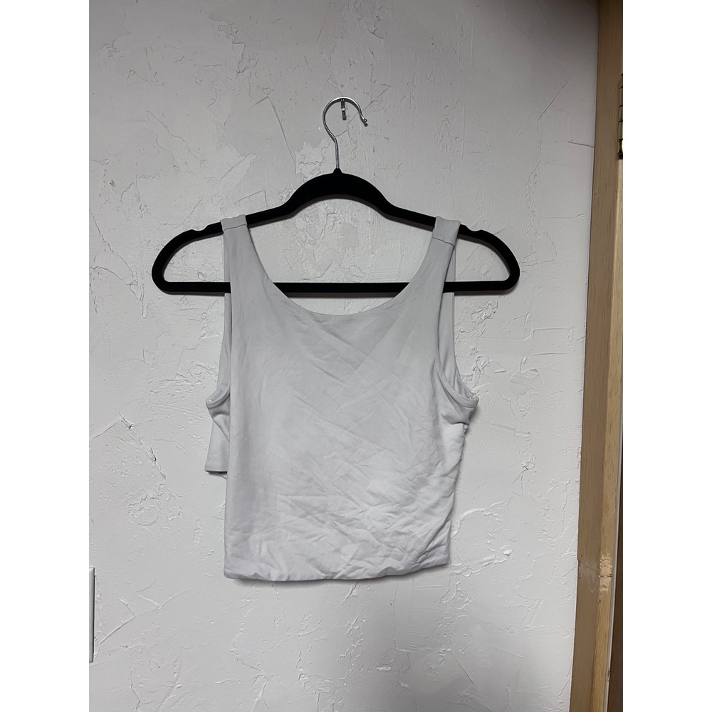 Reserved‎ Women's Cropped Tank Top, Sleeveless Activewear Cami - Size L
